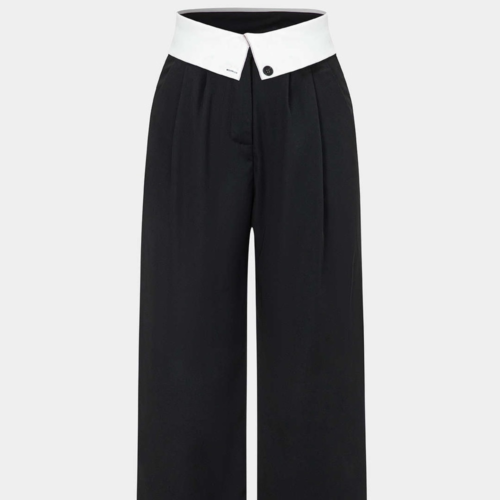 Micas High Waist Wide Leg Trousers Size S